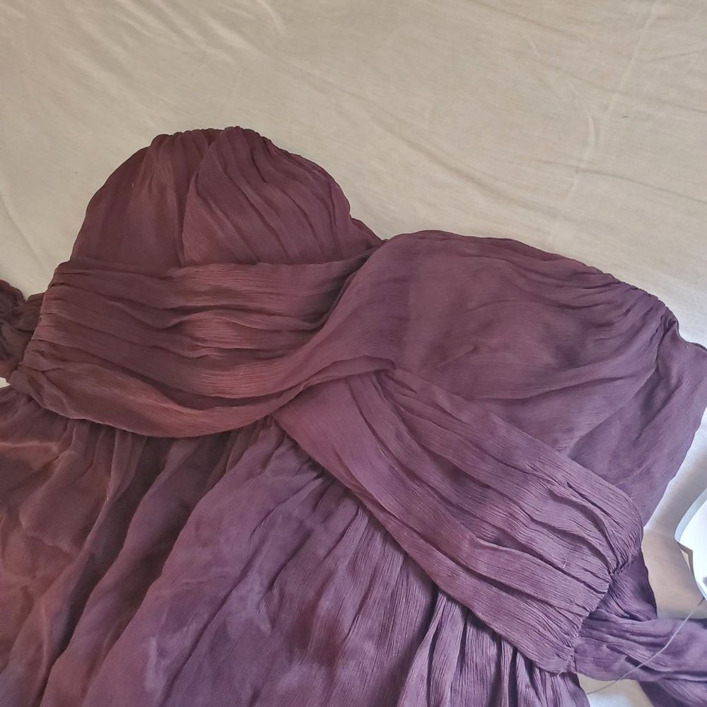 BNWT J CREW Arabelle formal chiffon floor length bridesmaid - Picture 4 of 8